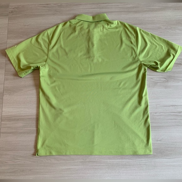 Nike Golf Dri Fit Polo Shirt Mens Size Large Lime Green Lexus Embroidered Logo - Picture 2 of 7